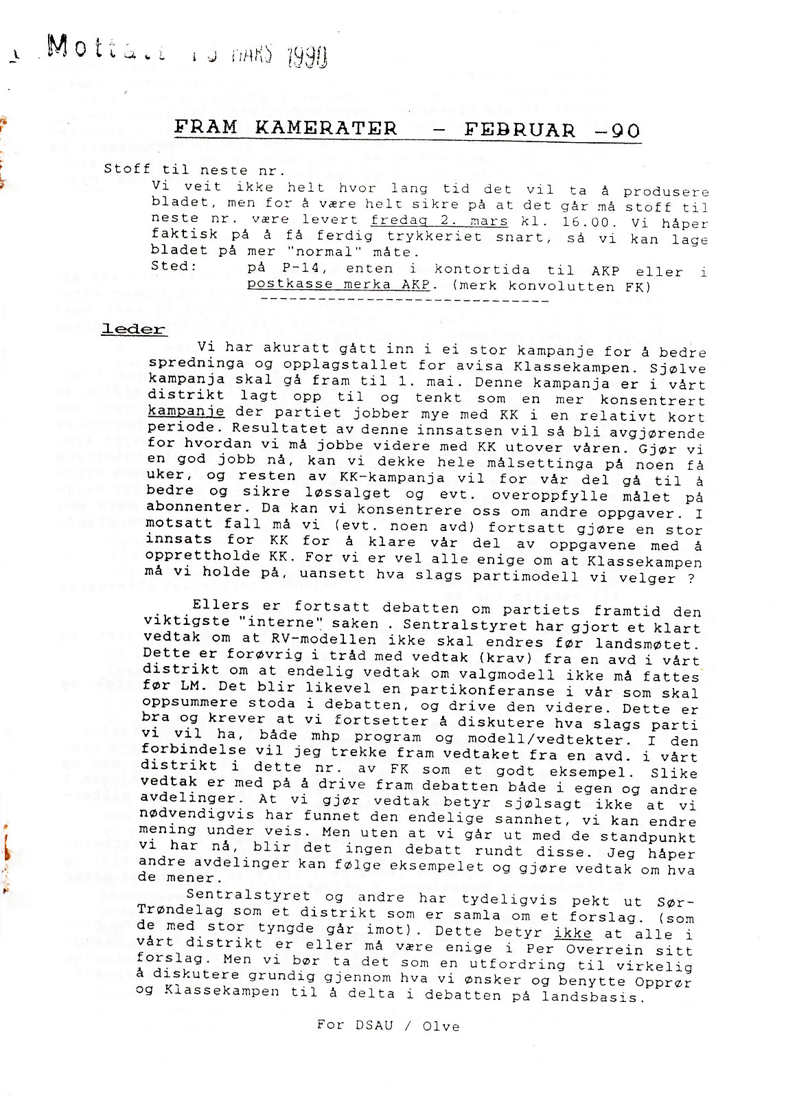 Klikk for å gå til Fram kamerater årgang 1990