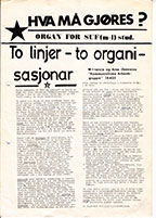 Hva må gjøres 1973 (?)