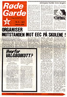 Røde Garde nr 5, 1971